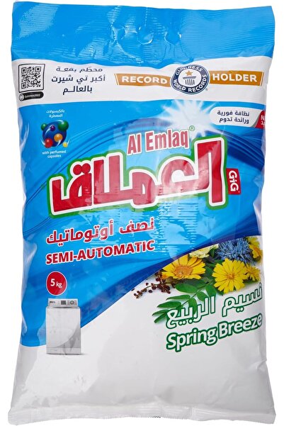 Al Emlaq Semi-Automatic Laundry Detergent Powder – Spring Breeze – 5 KG