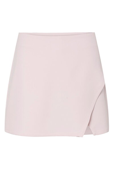 PIECES Women's Regular Waist Sort Skirt - Regular Fit, Lightly Textured, Side Slit