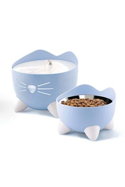 Catit مجموعة نافورة شرب Pixi باللون الأزرق