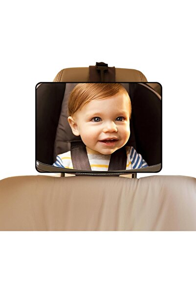 Generic Baby Car Mirror for Rear-Facing Seats - Zbzoalp, Shatterproof, Fully Adjustable, Black (9.3 x 6 in)