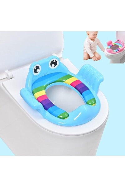 Generic Kids Potty Training Toilet Seat, Frog Design with Splash Guard & Non-...