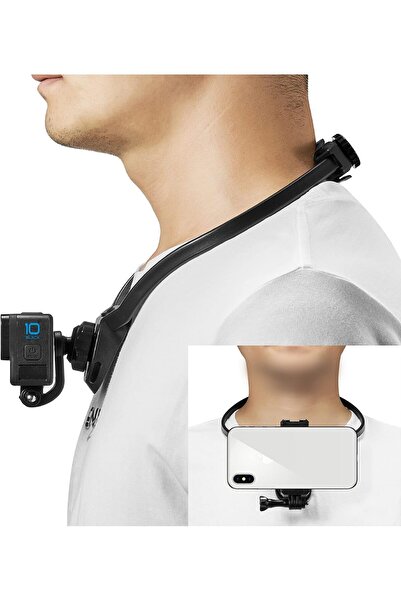 MAKINGTEC حامل حزام للصدر/الرقبة للهواتف المحمولة لكاميرات GoPro وكاميرات الحركة