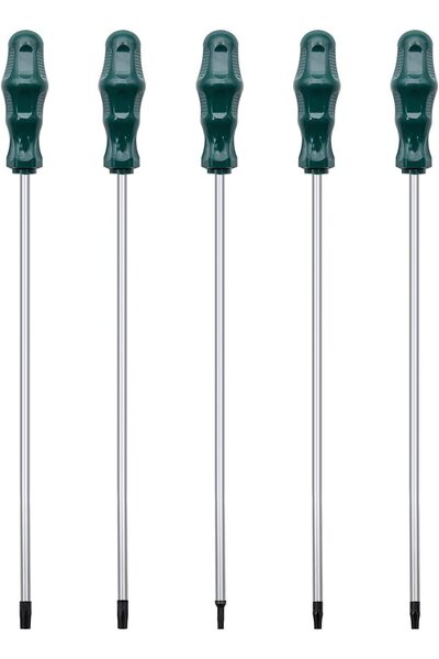 EXCEFORE 5 PCS 12in Magnetic Torx Screwdriver Set (T15,T20,T25,T27,T30)