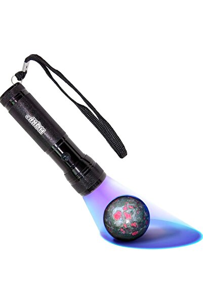 HQRP 12 مصباح LED أسود 365 نانومتر لفحص المعادن والأحجار الكريمة