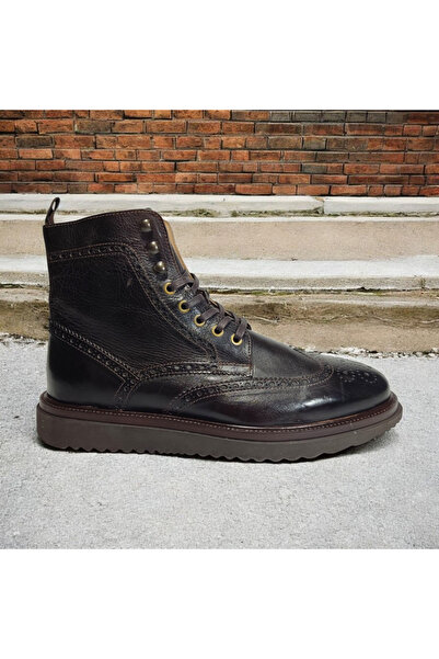 VİVA SHOES 100% Genuine Leather Eva Sole Men's Half Boots