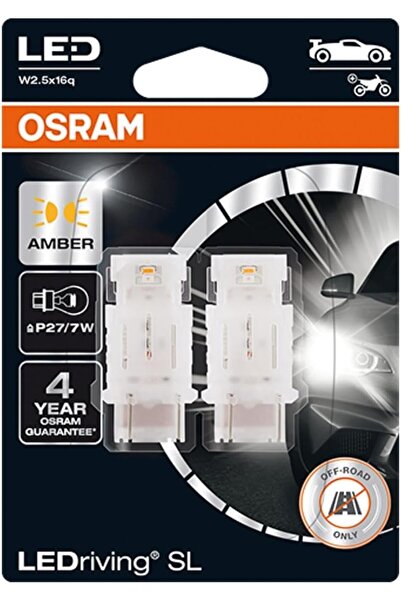 Osram مصابيح إشارة LEDdriving SL، P27/7W، كهرماني، (للطرق الوعرة، نفطة مزدوجة)
