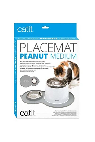 Catit Peanut Placemat Grey Medium