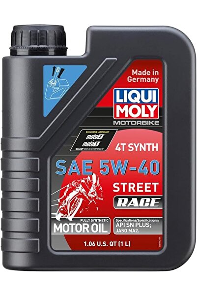 Liqui Moly 20074 Motorbike 4T Synthetic 5W-40 Race Engine Oil - 1 Liter