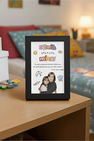 Sürpriz Vakti Kişiye Özel Çocukluk Fotoğraflı Poster | İsim, Mesaj ve Fotoğrafla Unutulmaz Hediye Tasarımı