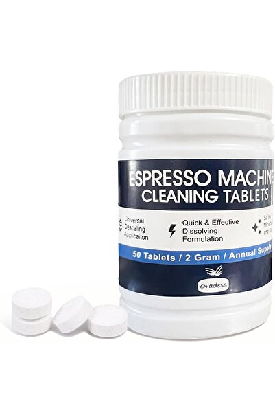 NALACAL 50 قطعة من أقراص تنظيف ماكينة الإسبريسو، مزيل الترسبات -