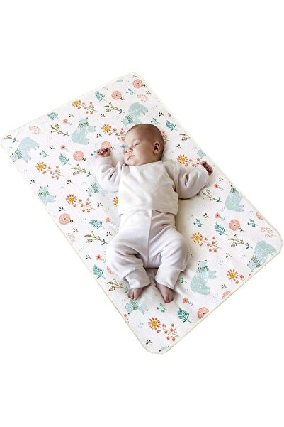 Generic Washable Waterproof Bed Liner for Potty Training - Reusable (Blue Bear)