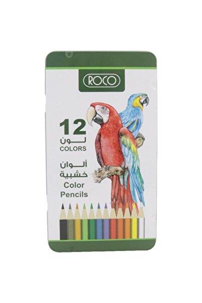 Roco Color Pencil Set – 12 Assorted Colors for Drawing, Coloring, and School Projects