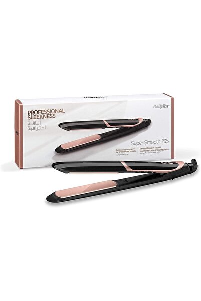 BABYLİSS ST391SDE Hair Straightener, Up to 235°C, Tourmaline Ceramic, Gray