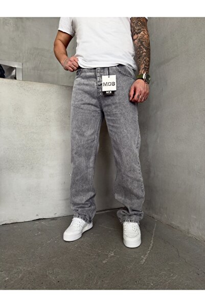Mob Men's New Season Gray Baggy Pants