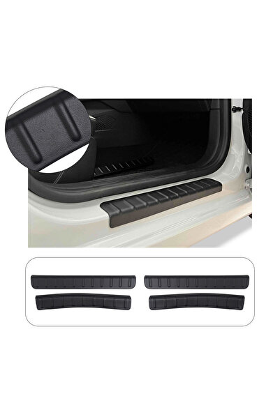 ServetDizaynOto Renault Clio 5 Uyumlu Abs Kapı Eşiği 4 Parça