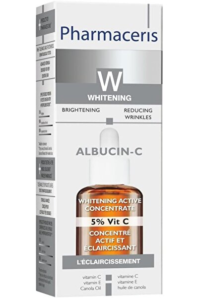 Pharmaceris مصل فيتامين سي المركز لتبييض البشرة من دبليو ألبوسين-سي، 5%، 30 مل