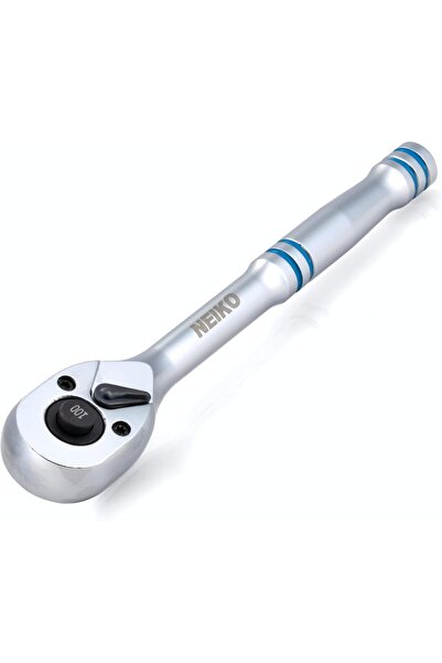 NEİKO مفتاح ربط سقاطة 03115A، مقاس 1/4 بوصة، قابل للعكس، 100 سن، سريع الفك، م...