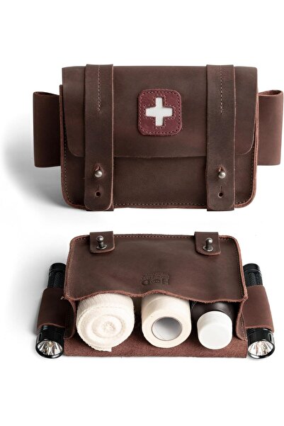 Hide & Drink حقيبة إسعافات أولية فارغة، حقيبة تخزين طبية صغيرة - مصنوعة يدويً...