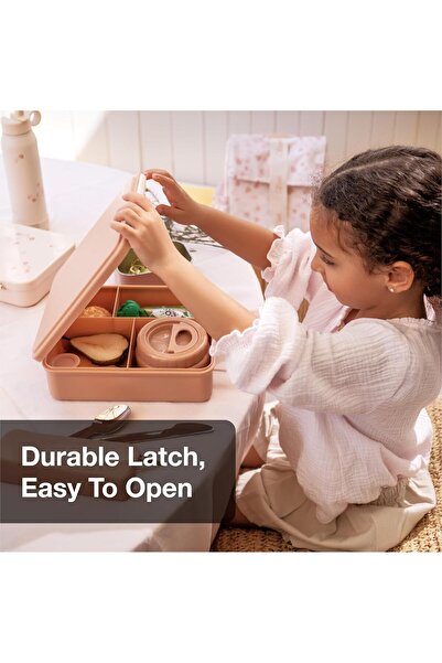 Citron Grand Lunchbox with 4 Compartments for Kids - Includes Thermos Food Jar - Leak-Proof, BPA Fre