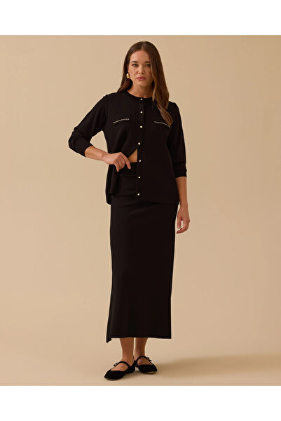 SEÇİL Straight Cut Knitwear Skirt