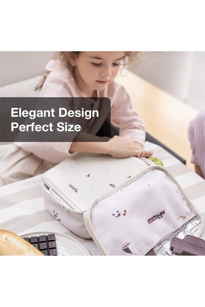 Citron Grand Lunchbox with 4 Compartments for Kids - Includes Thermos Food Jar - Leak-Proof, BPA Fre