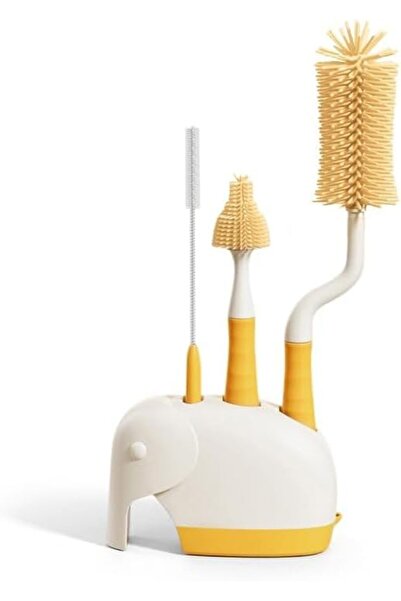 Tazweeq مجموعة فرشاة تنظيف زجاجات الرضاعة المصنوعة من السيليكون 4 في 1 بزاوية...