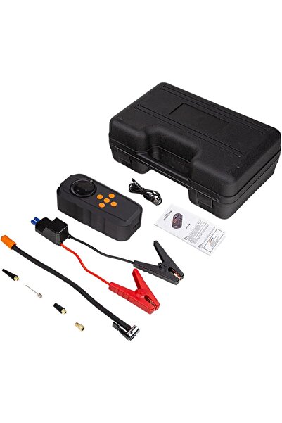 Generic جهاز بدء تشغيل محمول 4 في 1 بقوة 12 فولت، نفخ سريع لإطارات السيارة، م...