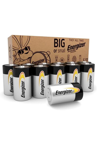 Energizer بطاريات Alkaline Power C (عبوة من 12 قطعة)، بطاريات Alkaline Power ...