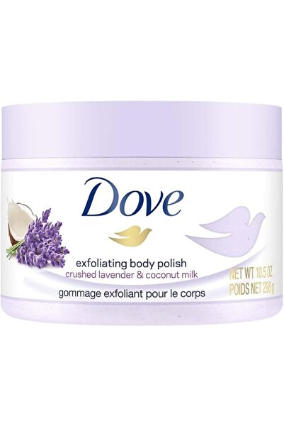 Dove Exfoliating Body Scrub Crushed Lavender & Coconut Milk 10.5 oz