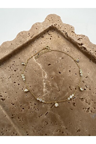 Tep's Jewellery Üçlü Taşlı Gümüş Halhal