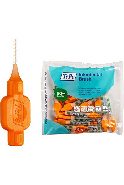 TePe فرشاة بين الأسنان باللون البرتقالي الأصلي 0.45 مم عبوة من 25 قطعة