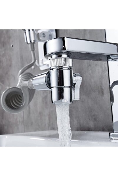 NALACAL Sink Faucet 3-Way Diverter Valve with Aerator and Adapters (55/64'', 15/16'', G1/2'')