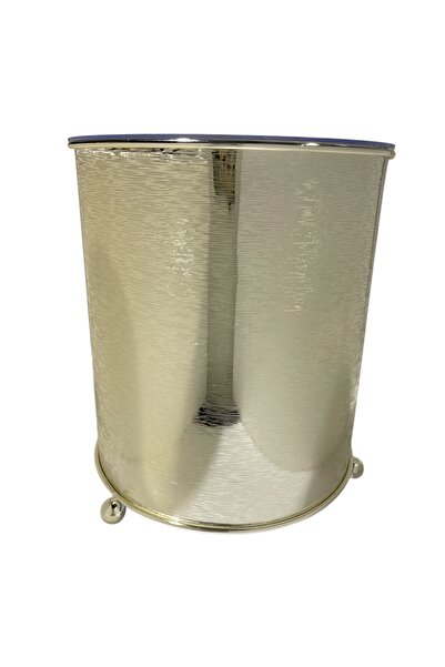 Generic Tissue box with basket, heavy silver color