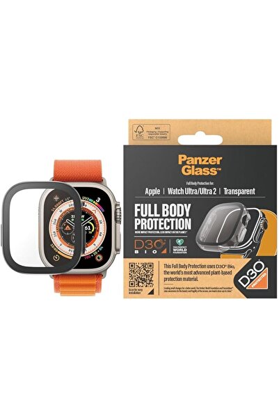 genernic واقي شاشة كامل الجسم من بانزر جلاس مع D3O لساعة أبل ألترا 2023 مقاس ...