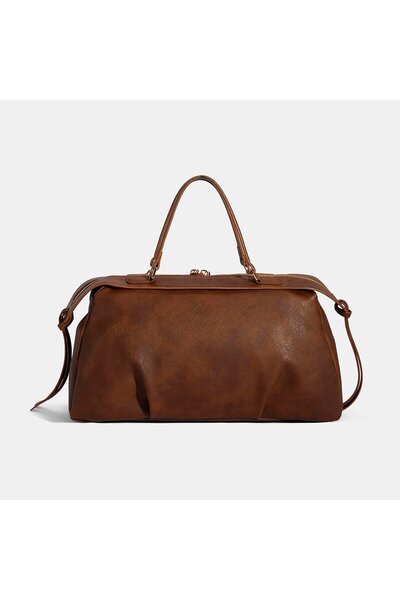 Desa Women's Tan Monogram Printed Handbag