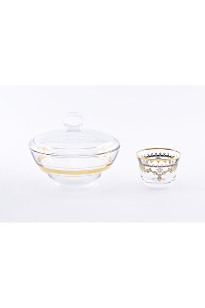 Dimlaj طقم هدايا زجاج دوجا CB/14-ذهبي