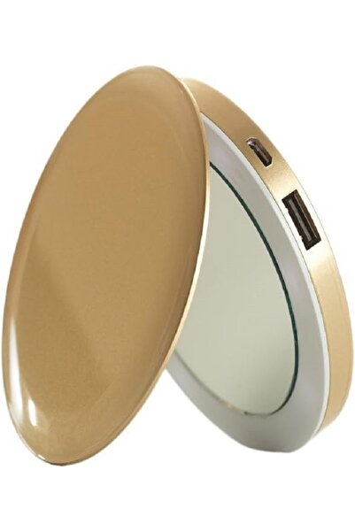 Hyper 3000 mAh HyperJuice Pearl Compact Mirror Power Bank Gold