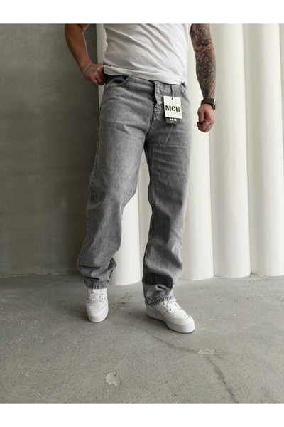 Mob Men's New Season Gray Baggy Pants