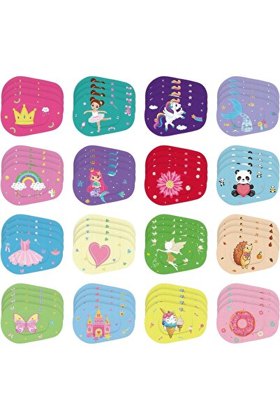 NALACAL Adhesive Eye Patches, 80 Pcs, 16 Styles, Kids Girls, Latex-Free for A...