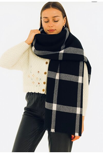 ZERAMİNE Ekoseli Kadın Kışlık Atkı Şal – Yumuşak Dokulu Premium Model