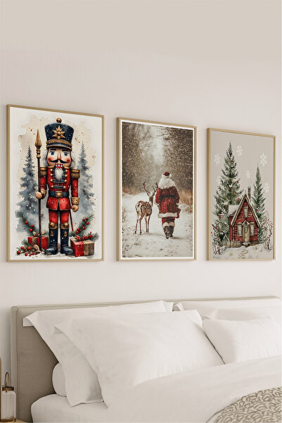 VOBA STORE SET DE TABLORI MDF CU CADRU IMPRIMAT CU TEMATICA DE CRĂZI DE ANUL ...