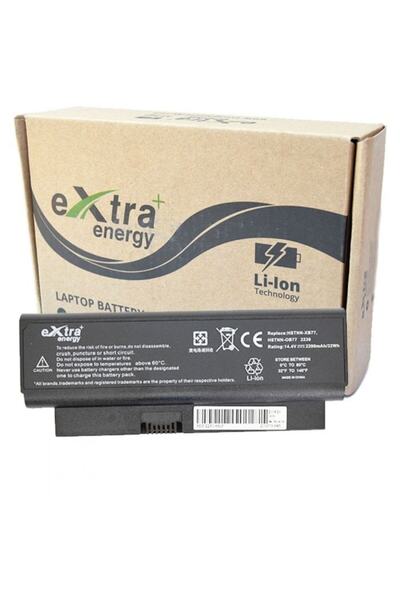 ExtraPlusEnergy Premium Lithium-Ion laptop battery for HP 2230s Presario CQ20, 2200 mAh, 4 cells, Black