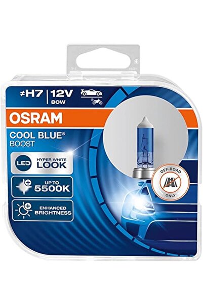 Osram Cool Blue Boost H7 Halogen Headlight Lamp, 62210CBB-HCB, 12V, DuoBox (2...