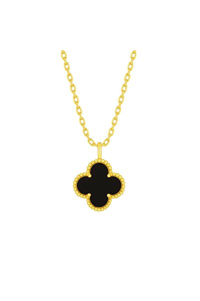 NOVVO Van Luxy Black Gold Necklace