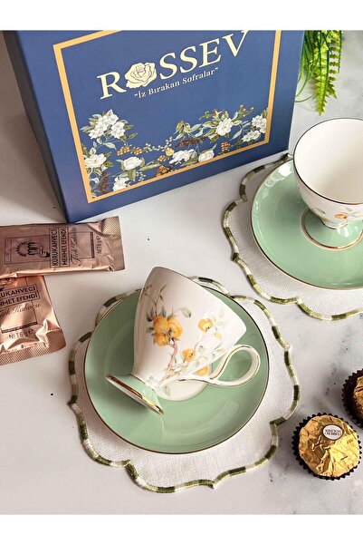 ROSSEV Gift Veronica Peachy 2-Person Gift Boxed Cup Set