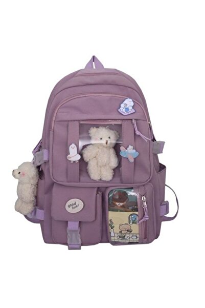 Arabest 3-6 Year Old Children's Backpack, Waterproof Backpack Children's Shoulder Backpack-Purple