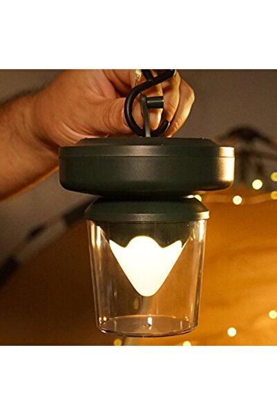 Generic 2 in 1 Retractable Portable Outdoor Tent Lamp Camping String Light Lantern 3 Modes Vintage Style