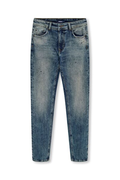 ONLY Blugi pentru fete KOBMATT SLIM MID BLUE PAINT DNM O15292061-4207016