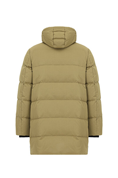 Abdullah Kiğılı Hooded Pockets Zippered Goose down Puffer Sports Coat