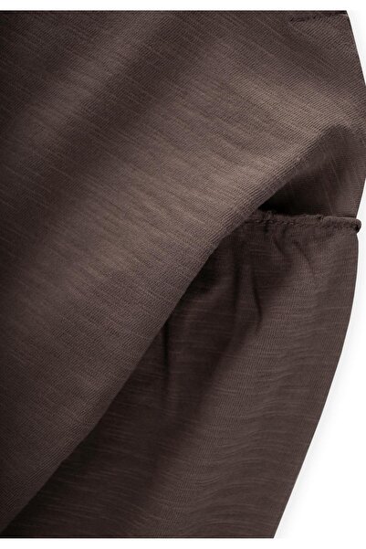 Cigit Brushed Rustic Long Sleeve T-Shirt 1-7 Years Old Mink